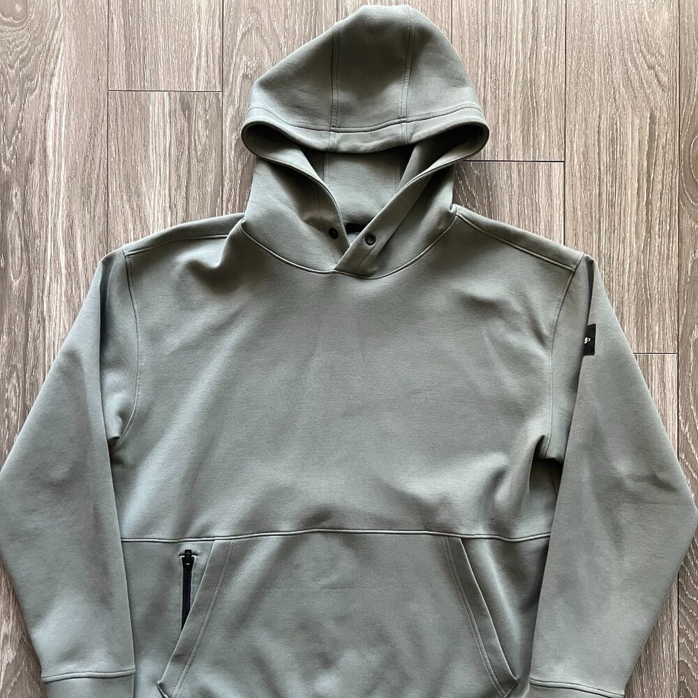 Abercrombie & Fitch YPB neoKNIT MAX Popover Hoodie Olive Green Large